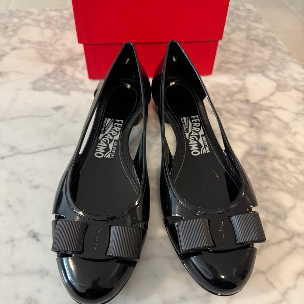 Salvatore Ferragamo Jelly Ballet Flats